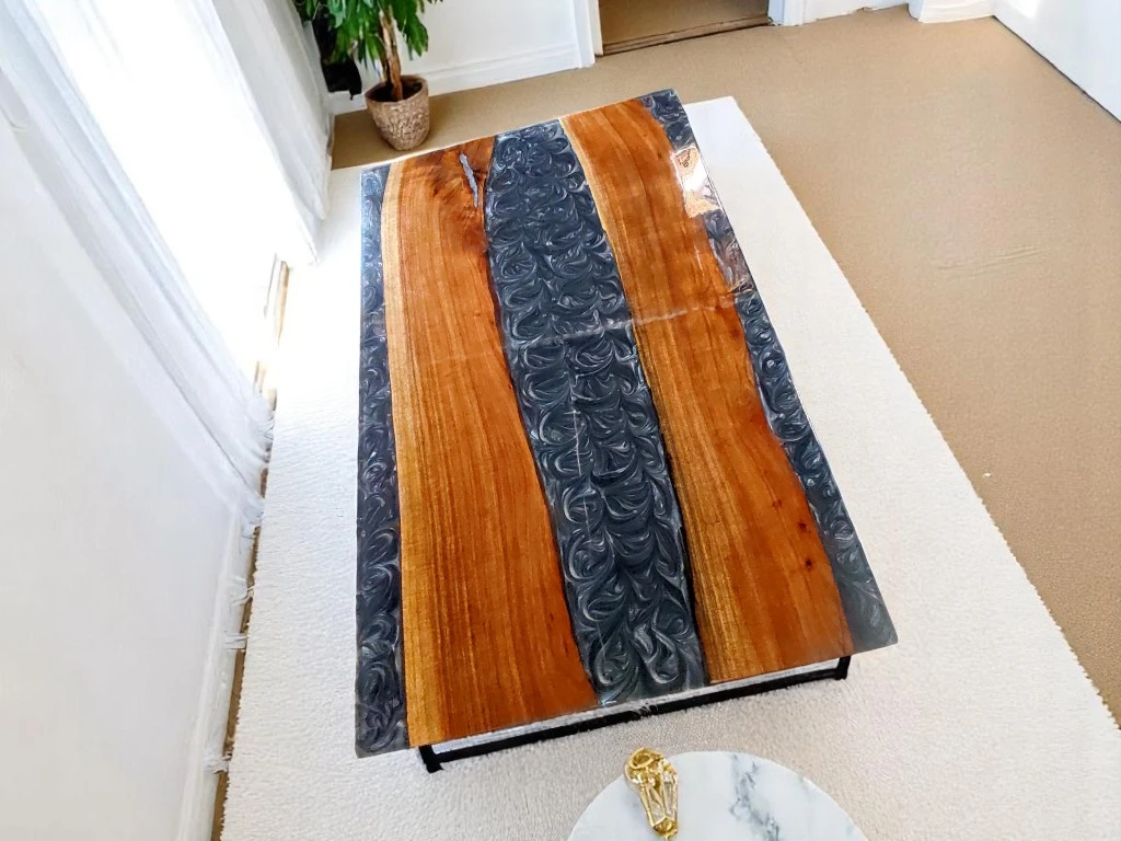Custom Dining Room Epoxy Table - Luxurious Furniture 